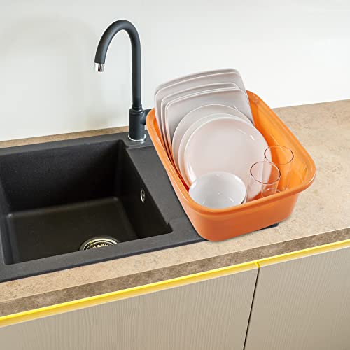 Gitany Bacinella in Plastica, Rettangolare, Nero