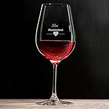  Manutextur Rotweinglas mit Spruch - viele Motive - mit individueller Gravur - personalisiert - Wein-Glas - persönliches Geschenk