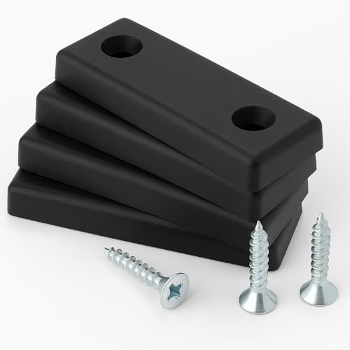 NIMA PARTS Möbelgleiter Kunststoff – 20er Set – Bodengleiter & Stuhlgleiter (50x14x5 mm, 20, Schwarz)