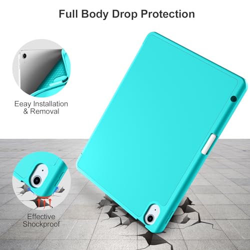 Image of Akkerds for iPad Air 11 Inch Case M4 /M3 /M2, Air 5th /4th Gen 10.9, Teal