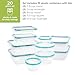Snapware Plastic Total Solutions (10-Pack, Mixed Sizes) Food Storage Containers Set, Airtight & Leakproof Plastic Locking BPA-Free Lids Tupperware, Freezer Dishwasher Microwave Safe