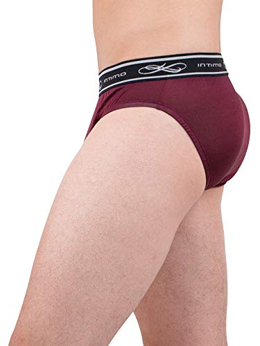 INTIMO Mens Comfy Exposed Waistband Silk Low Rise Brief2