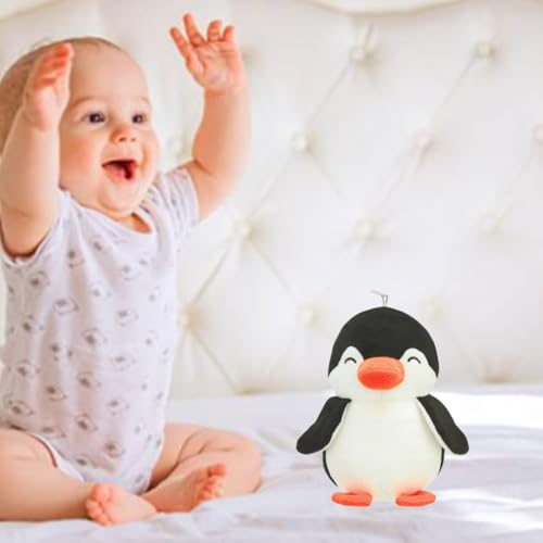 Image of SARO Cow Tremp Plush Soft Toy Cute Kids Animal Home Decor Boys /Girls (Pack of 1)(30 Cm) | (PENGUINE Black)