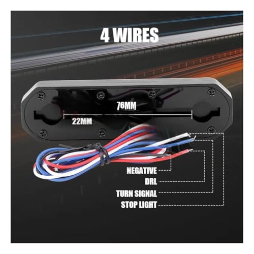 Feu stop moto à LED 12V 24V clignotant stroboscopique de freinage - 4