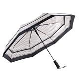 Nollia Compact Travel Umbrella with Auto Open – Windproof Folding Umbrella, Lightweight & Portable for Rain