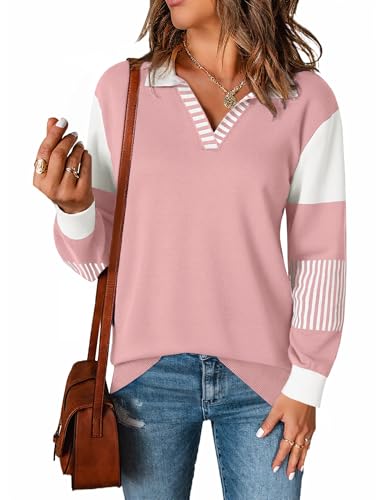 LOMON Sweaters for Women Trendy Collared Long Sleeve Winter Clothes