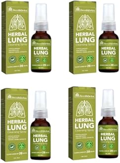 BreathDetox Herbal Lung Cleansing Spray, Herbal Lung Cleanse Spray, Natural Respiratory Cleanse & Breathe Spray, Lung Exerciser for Healthier and Cleaner Lungs (4 Pcs)