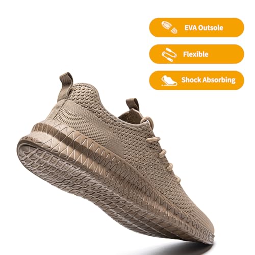 Image of DLWKIPV Mens Slip On Shoes Tennis Walking Gym Athletic Running Fashion Sneakers Workout Footwear Casual Sport Outdoors Breathable Knitted Mesh Lightweight
