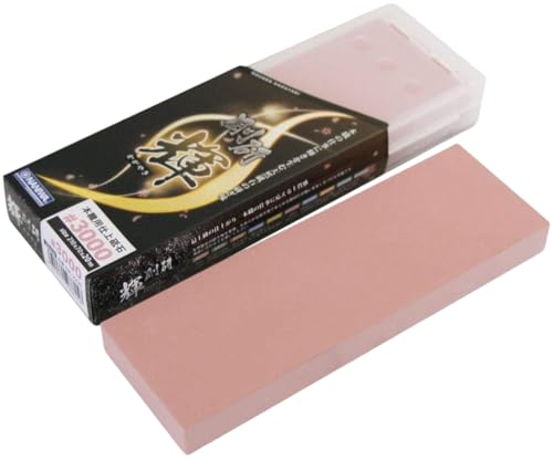 Image of Naniwa NK-2230 Professional Whetstone Kagayaki #3000 Sharpener with Storage Case 8.3 x 2.8 x 0.8 inches (210 x 70 x 20 mm)