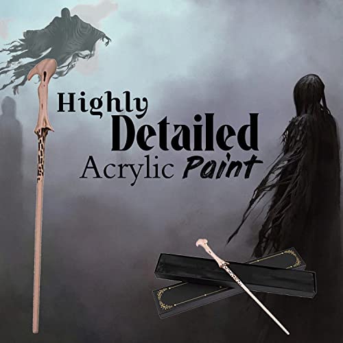 Image of Harry Potter Wizard Wand | Lightweight Polyresin & Metal Magic Wand Attractive Magic Wizard Wands For Harry Potter Fans (Style 4), Beige