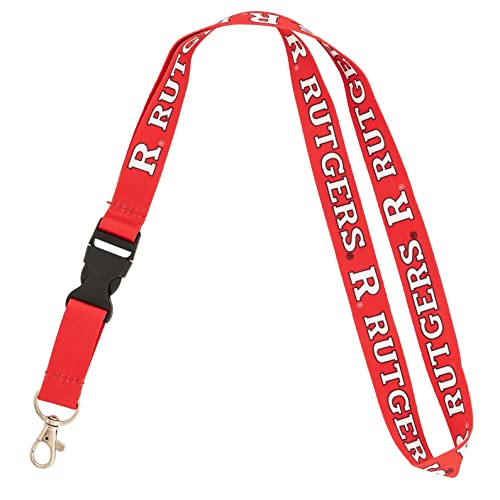 Desert Cactus Rutgers University Lanyard Keychain Car Keys College ID Badge Holder Detachable Breakaway Snap Buckle (Lanyard 1)