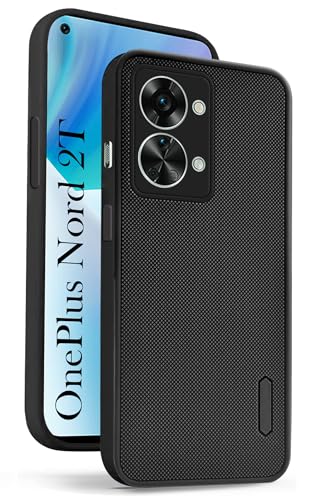 Image of Jkobi Back Cover Case for OnePlus Nord 2T 5G (Textured Grip Design | Camera Protection | Slim and Light Weight | Soft Touch and Feel | Black)