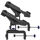 Fishing Rod Holders Boats 2 Pack Large Clamp Opening 360 Degree Adjustable Fish Pole Racks Folding Holder