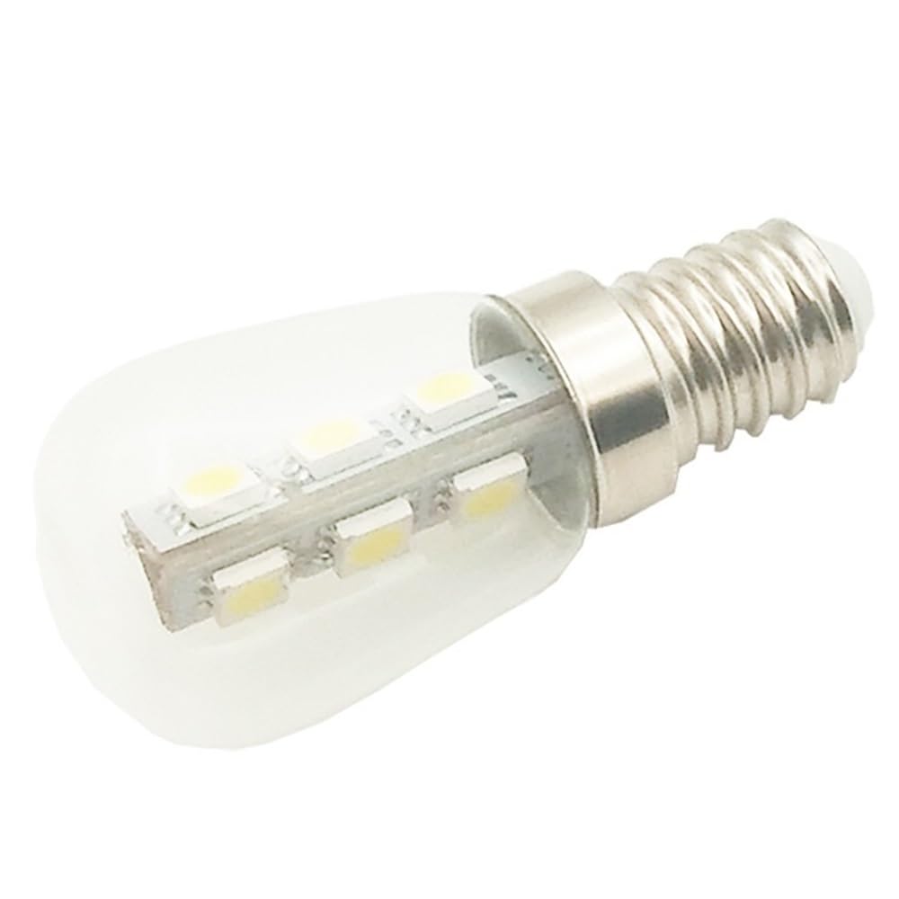 YSJX Lighting, Confezione da 20 lampadine LED for frigorifero, E12/E14/E17 AC220V ST26 2W, indicatori meccanici(6500K white,E14)