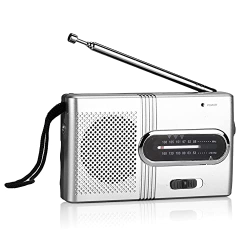 BC-R21 Mini-Radio Tragbare AM FM Teleskopantenne Pocket Radio Weltempfänger Lautsprecher Batteriebetrieben Cover