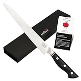 culilux® Kobe 2.0 Fleischmesser 24 cm extrem scharfes Profi Tranchiermesser aus schwedischem 14C28N Rasierklingen Stahl 62 HRC ergonomischer G10-Griff Filetiermesser