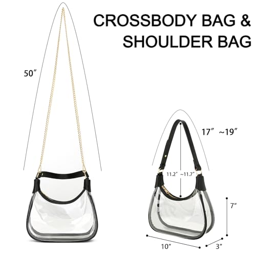 Image of KKXIU Shoulder Bag Crescent Handbag Ruched Purse Underarm Bag Mini Hobo for Women
