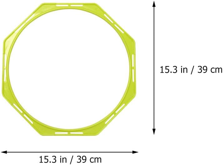 Sosoport 4pcs Speed and Agility Training Rings - Reusable Plastic Octagon Agility Rings Training Equipment Footwork Ladder for Basketball Soccer Football?40cm