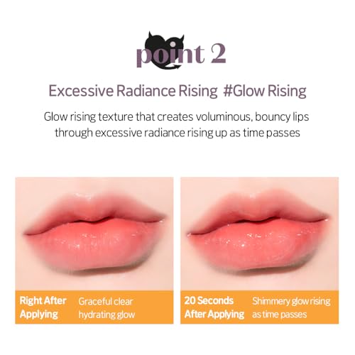 Image of ETUDE Over Growy Lip Stain Tint, Better Pink, 0.1 oz (3 g), Lipstick, Glossy Finish, Highly Moisturizing, Melotint, Plush, Glossy, Volume, Vegan Certified