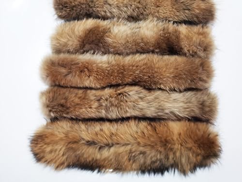 Real Hairs Collar Women Bib Hairs Scarf Raccoon Hairs Collar Head Hat Men's Hairs Universal whitetip2