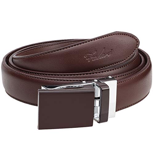 Falari Automatic Ratchet Buckle Leather Belt, 1 Inch Wide, Trim to Fit Design for Women, Boys and Girls2