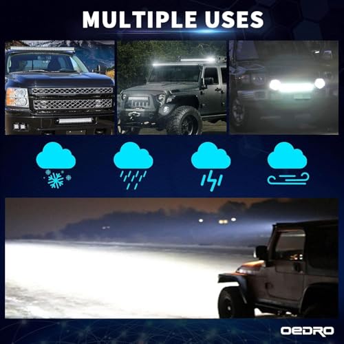 Image of OEDRO 24 Inch (w /Bracket) LED Light Bar Spot Flood Combo Quad-Row