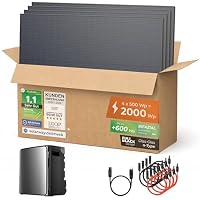 Solarway® Balkonkraftwerk 2000Wp / 800W mit 3,8 kWh EcoFlow STREAM Ultra X Speicher – Komplettset mit 500W Solarmodulen, Wechselrichter & Zubehör – steckerfertige Mini-Solaranlage für die Steckdose – Ansicht 1