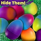 Stargo 16 Pack 3.2” Large Colorful Ombre Easter Eggs Empty - with hinges, Bright Ombre Multicolored, Plastic Easter Eggs Fillable, Eggs for Easter Egg Hunts, Basket Fillers, Party Favor, Surprise Eggs - Image 7
