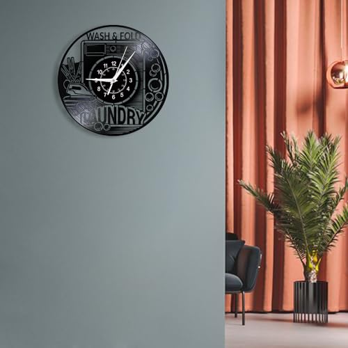 Reloj de pared silencioso analógico 12 pulg moderno miniatura 5