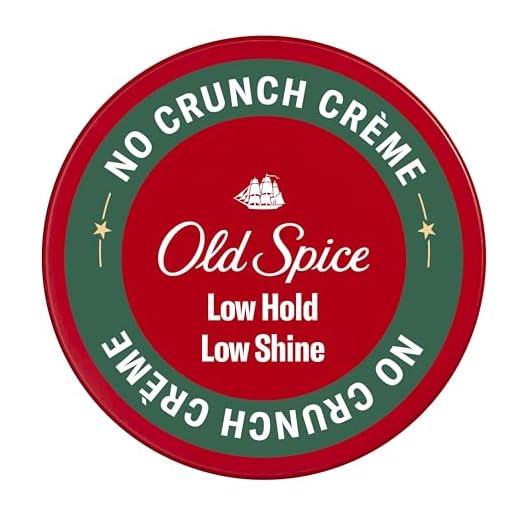 Old Spice Hair No Crunch Crème for Men, Hair Styling Crème, Low Hold, Low Shine, 2.22 Oz