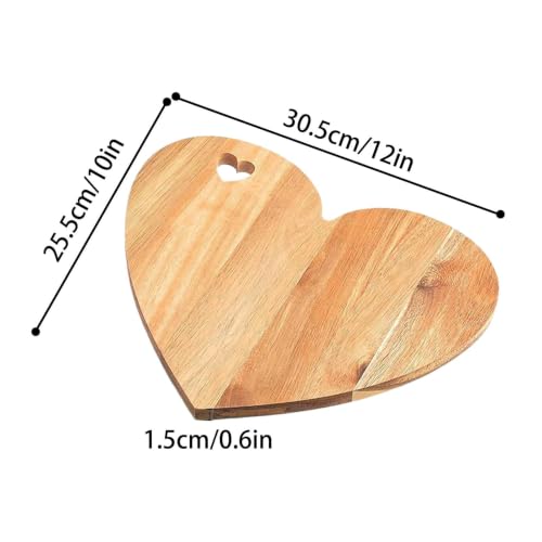 Tabla de queso con forma de corazón, el regalo perfecto de madera para servir e impresionar 8