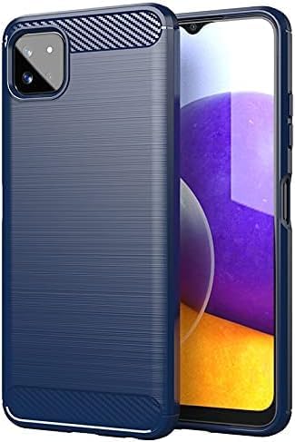 Image of Basic Case for Samsung Galaxy A22 5G / F42 5G (Carbon Fibre Blue)