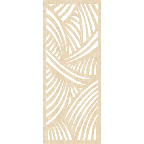 Image of Chester Decorative Pierced Fretwork Wood Wall Panels, 17 3 /8 inchW x 44 3 /8 inchH x 3 /8 inchT, Birch
