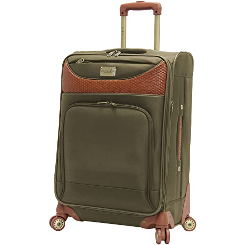 Pathfinder 24 Inch Luggage with Spinner Wheels Softside Expandable Medium Suitcase