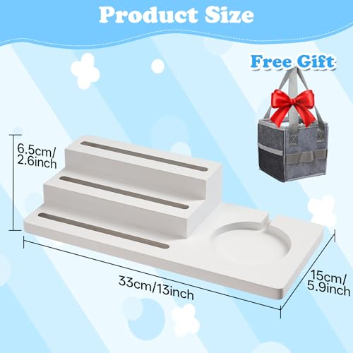 Image of for TonieBox Shelf, 3-Tier Tonie Shelf Come with Carrying Bag White Toni Shelf Compatible with Toniesbox 1 and Toniesbox 2 Desktop Display Storage Rack for 15 Tonies Figures