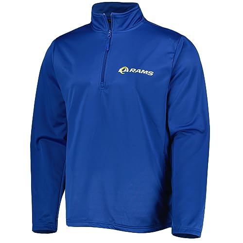 Image of Dunbrooke Men's Royal Buffalo Bills All-Star Tech Quarter-Zip Top