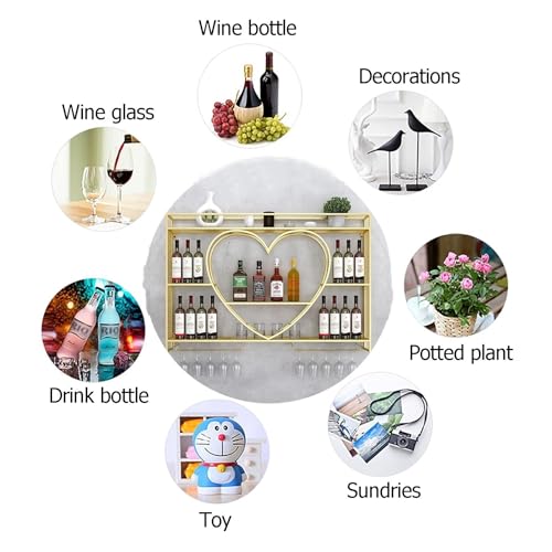 Étagère à vin murale métal rétroéclairée vitrine luxe pour grands crus - 6