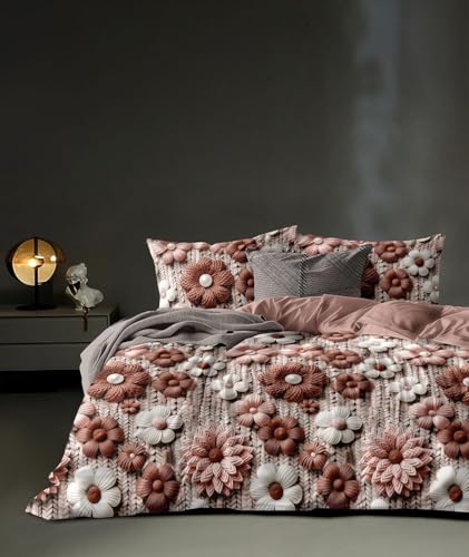 Image of Budget Plus 7D Cotton Feel Super Soft Fabric King Size bedsheet 7D Print Bedsheet for Double Bed with 2 Pillow Covers.