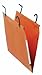 Esselte TGM - Dossiers Suspendus A4 Latéraux, Capacité 350 Feuilles, Fond 30 mm, Entraxe 200 mm, Porte-Étiquette Intégré, Lot de 25, Orange, 77107