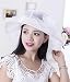 Greetuny 1X Pamelas Mujer Elegante Encaje Sombrero ala Ancha Temperamento Retro Flor...