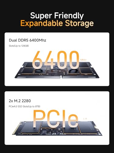 Image of MINISFORUM M1 Pro AI Mini PC Intel Core Ultra 9 285H (16C /16T, Up to 5.4Ghz), 32GB DDR5 1TB SSD, 99 TOPS, 2xUSB4 /HDMI /DP Quad Display, OCuLink, 2.5G LAN, Dual Speaker /DMIC, WiFi 7, BT5.4, Arc 140T GPU