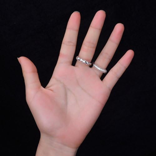 8 Pieces Ring Sizer Adjuster Ring Guard with Jewelry Polishing Cloth for Loose Rings, 2 Size, 2 mm/ 3 mm