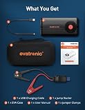 Evatronic Jump Starter 2000A Peak Car Jump Starter, 11300mAh Portable Battery Booster for up to 7.0L Gas &5.0L Diesel Engines with LED Display,12V Car Starter Power Bank with USB Quick Charge 3.0 - 6
