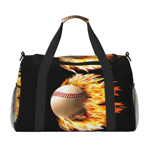 Sac de voyage imprimé baseball résistant pour éviter les frais de bagage cabine