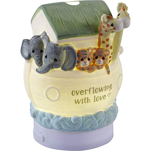 Precious Moments 193431 Overflowing With Love Noah's Ark Led Ceramic Essential Oil Diffuser, One Size, Multicolor #TOP1