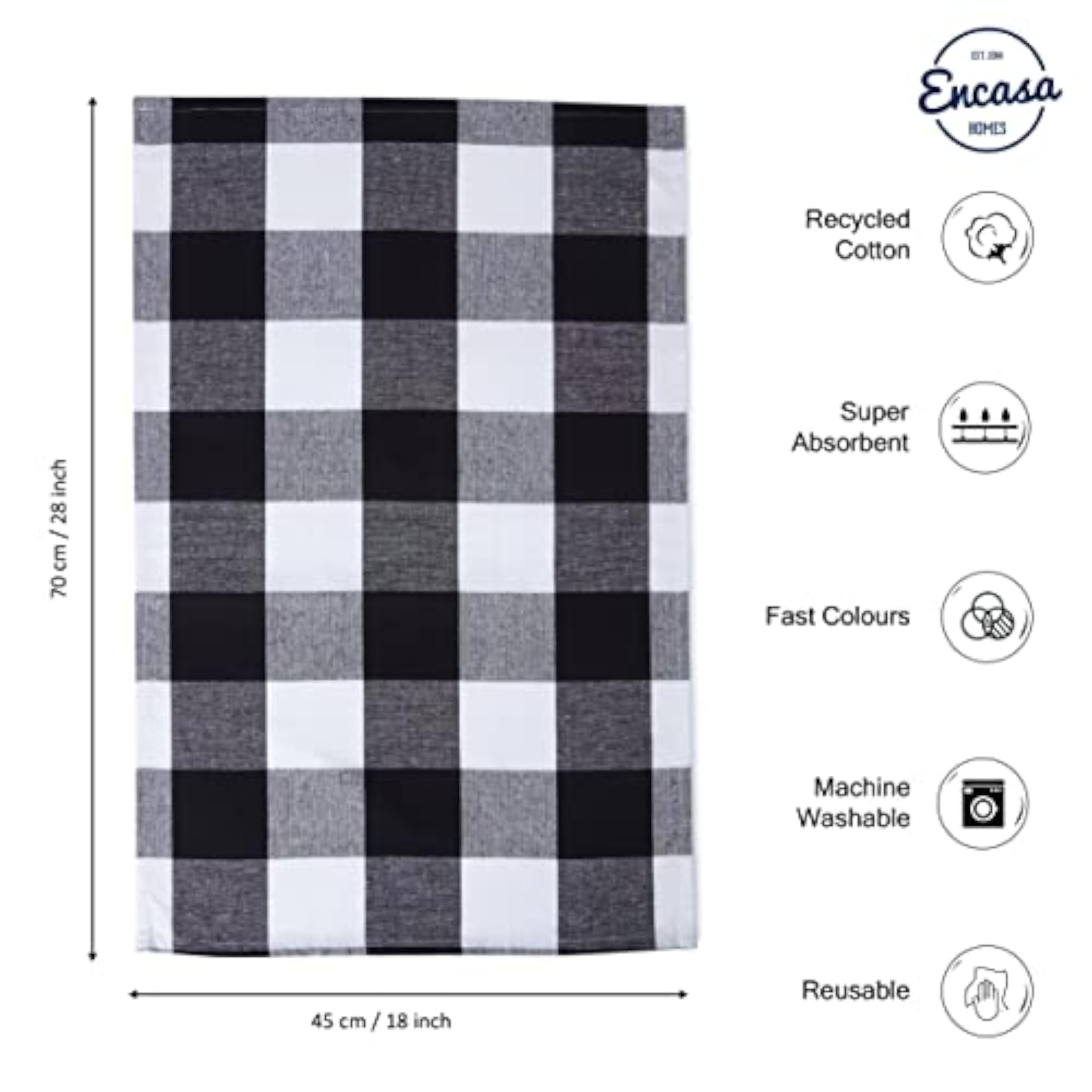 Cotton Kitchen Towels Pack of 5