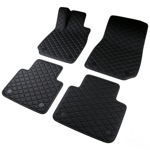 Tapis de Sol Voiture Personnalisé pour Buick Park Avenue 2007-2012, Tapis Anti-dérapant Tout Temps Imperméable et Résistant à l'usure,Black