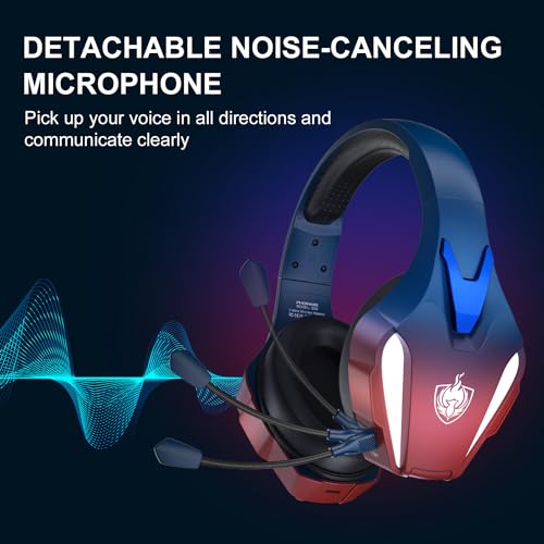 image for PHOINIKAS Wireless Gaming Headset for PS4 PS5 PC Switch, Wireless Gami