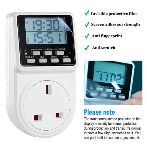 image for ORIDGET 24 Hour Digital Electric Timer Plug Socket with Countdown and 