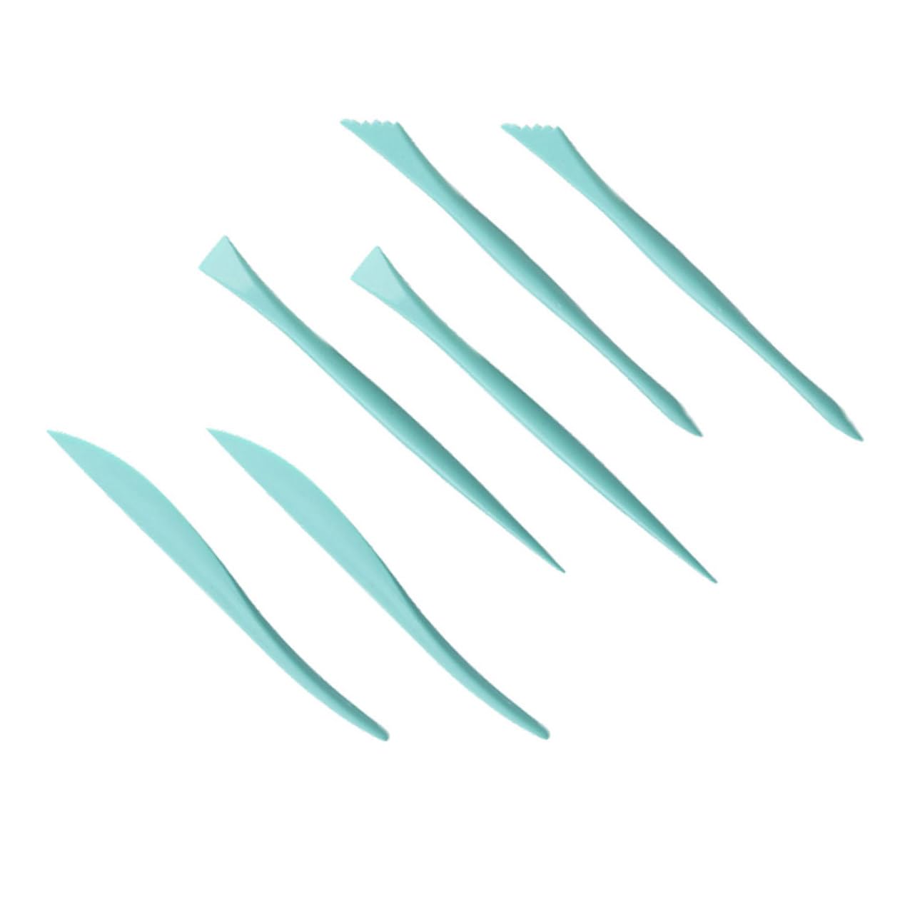 Alipis 1 Set 6pcs Fondant Carving Tools Decor Fondant Cake Supplies Cookie Cake Fondant Shaping Tools Clay Shaper Fondant Modeling Tools Sculpting Tool for Cake Baking Tools Abs